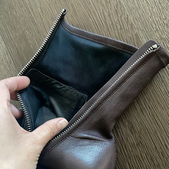 🔺NIB Liberty stretch leather square toe Boots red brown truffle - Picture 13 of 16